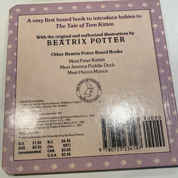 Vintage 1987 Set of 4 Beatrix Potter Board Books - Picture 8 of 14